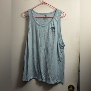 Billabong Light Gray Logo Graphic Tank Top